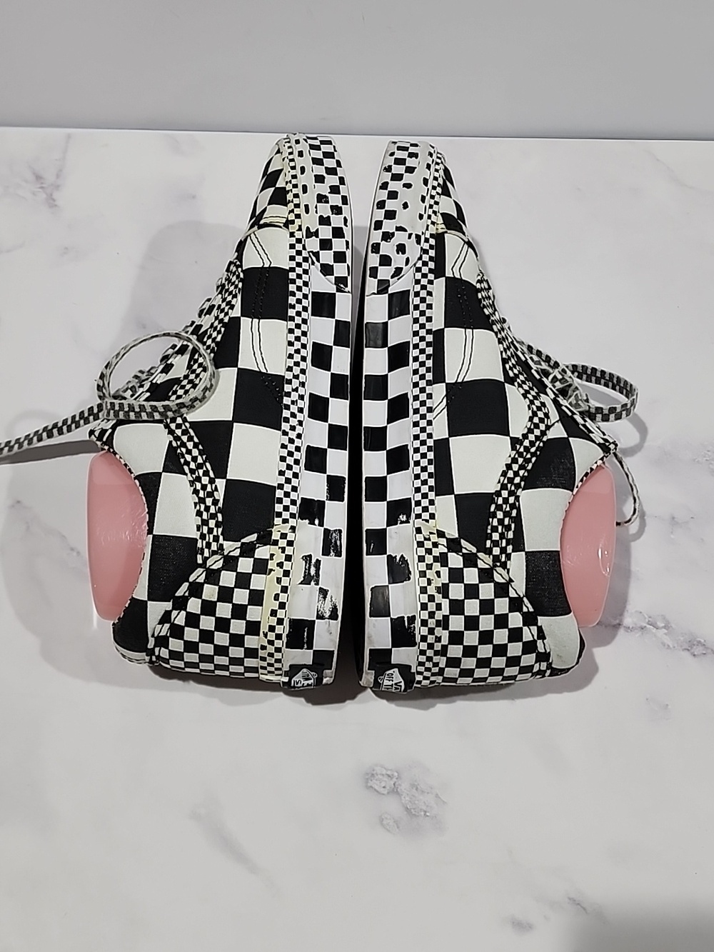 Vans Checkered Black and White Sneakers - Picture 4 of 7